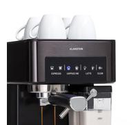 klarstein Arabica Comfort Portafilter Machine 1350W 20 Bar 1.8 L Touch Control Panel
