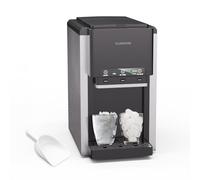 KLARSTEIN ArcticBlend 3-in-1 Ice Maker Machine, 20 kg/24h, Bullet & Crushed Ice, Water Dispenser, 6L Tank, Tap Connection, Stainless Steel, Ice Cube Machines for Home, Black