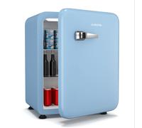 KLARSTEIN Audrey Evo 68L Retro Mini Fridge - Quiet 40 dB, Adjustable T