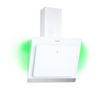 Klarstein Kitchen Cooker Hood, Angled Cooker Hoods 60cm, Extractor Fan for Kitchens w/RGB LED Lights, Carbon Hood Filter, 585m³/h Airflow Hoods, Angled Extractor Fan Kitchen