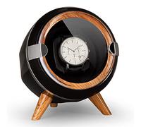 KLARSTEIN Automatic Watch Winder, Ultra Quiet, 4 TPD & 3 Rotation Modes, Watch Storage Box with Acrylic Window Display Case, Extender for Large Watches