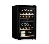Klarstein Barossa 48cm 34 Bottles Dual Zone Wine Fridge Black