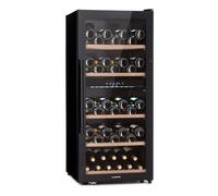 Klarstein Barossa 54cm 91 Bottles Built-In Dual Zone Wine Cooler Black