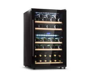 Klarstein Barossa 59cm 41 Bottles Dual Zone Wine Fridge Black