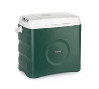 Klarstein BeerBelly 29 Electric Cool Box - 29 L, 3 Connections: 230V, 12V Connection for Cigarette Lighter & USB Connection, Portable, Cooling and Warming Function, Car, Truck, Camping, Socket, Green