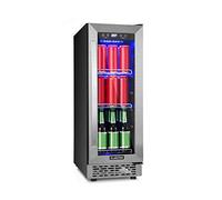 KLARSTEIN Beerlager Beverage Refrigerator - EEC A, Substructure, Glass Door with Stainless Steel Frame, 3 Slots, 0-10 ° C, Touch Control Panel, Black, 56 Litres, 20 Bottles