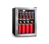 Klarstein Beersafe 55cm 33L Drinks Fridge with Glass Door Black/Silver