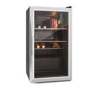 Beersafe XXL refrigerator 80 litres 3 shelves panorama glass door stainless steel
