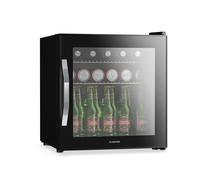 Klarstein Beersafe Reflect 44cm 47L Drinks Fridge with Glass Door Black