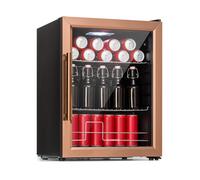 Klarstein 60L Glass Mini Fridge, Beer & Wine Cooler, Quiet, Soft Drinks, Removable Shelves, 3-10°C Range