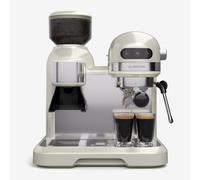 klarstein Bella Café Espresso Machine Vintage Grinder 19 Bar Milk Foam 2 Cups 1550 W
