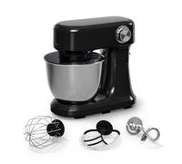 Klarstein Bella Evo 1500W Stand Mixer - 5L Stainless Steel Bowl, 12 Speeds, Planetary Mixing, Pulse Function, Dough Hook, Beater & Whisk, Kitchen Mixer for Baking, Black