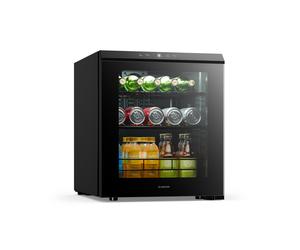 Klarstein Bevora 52cm 46L Drinks Fridge with Glass Door Black