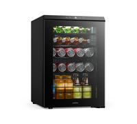 KLARSTEIN Bevora Drinks Fridge 62 L - Beverage Cooler with Glass Door, Touch Control, LED Lighting, Adjustable Temperature 1-12 °C, 2 Shelves