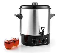 Klarstein Biggie - Preserving Cooker, Preserving Pot, Canning Pot, Mulled Wine Dispenser, Electric, Capacity: 27 litres, 2000 Watt, Adjustable Temperature, Timer up to 120 Minutes, Silver