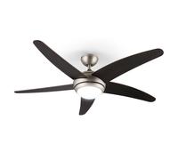Bolero 2-in-1 Ceiling Fan 134cm Light 55W Walnut Blades Remote Control
