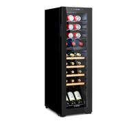 Klarstein Bovella 34.5cm 27 Bottles Dual Zone Wine Fridge Black