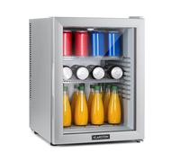 Klarstein Brooklyn 55cm 42L Drinks Fridge with Glass Door Silver