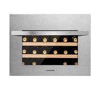 KLARSTEIN Built-in Wine Cooler Drinks Fridge, 51L Single Zone Wine Fridges, Wine & Beer Bottles, Top-Down Glass Door, Indoor/Outdoor Bar Fridge & Wine Cooler for Garden, 24 Bottles