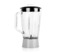 KLARSTEIN Carina Blender Jar Attachment Food Processor 3 Blades (800W, 1.5L, Cover with Rubber Seal)
