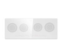 Klarstein Ceramic Hob Cooktops, 5 Zone Electric Cooker Hob, Energy Efficient Induction Cooktop w/Combinable Zones, 11600W Table Top Electric Touch Control, Slide Design, Ceramic Hobs