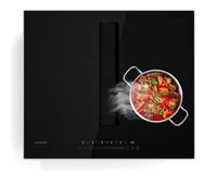 Klarstein Chef-Fusion Induction Hob with Extractor - 2-in-1 Cooktop & Range Hood, 7200 W Flex Zone, 590 m³/h Air Flow, A Energy Efficiency, Glass Surface, Space-Saving Design