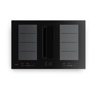 Klarstein ChefFusion 80cm 4 Ring Induction Hob with Extractor Black