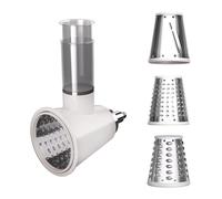 Klarstein Chiara Salad Attachment - Stand Mixer Attachment, Versatile Salad Accessory, 3 Stainless Steel Blades (5mm Slicing, 6mm Coarse, 3mm Fine), Easy to Assemble & Clean, Compact Design