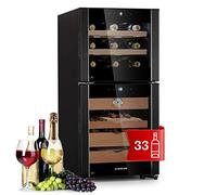 Klarstein El Dorado 500 Cigars Humidor and Wine Cooler 15 Bottles Black