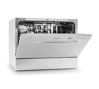 Klarstein Compact Tabletop Dishwasher - 6 Place Setting, 6 Washing Programs, Quiet Operation - Easy To Install for Homes/Office
