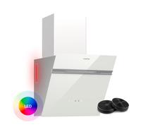 Klarstein Cooker Hood 40 cm Wall Hood 570 m³/h Quiet EEK A Touch LED White