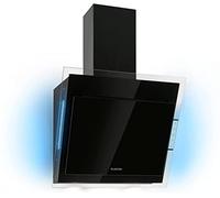 Klarstein Cooker Hood, Extractor Fan for Kitchen w/Dishwasher Safe Aluminium Grease Filter, 601m³/h Airflow, LEDs, Touch Controls Cooker Hoods, Wall Mount Steel Fan Vent Hoods, Kitchen Extractor Fan