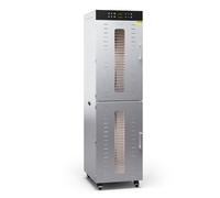 KLARSTEIN Dehydrator - 4000W Commercial Food Dehydrator, 48 Stainless Steel Shelves, 2 Chambers, 30-90°C, 24h Timer, 6 Fans, Ideal for Fruits, Vegetables, Meat, Herbs, Silver