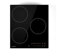Klarstein Delicatessa Induction Hob - 3-Zone Built-In Induction Cooker, 6600W Boosters, Slider Touch Control, Timer & Child Lock, Residual Heat Indicator, Black Ceramic Glass, 45cm