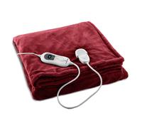 Klarstein Dr. Watson XL 180x130cm 120W Electric Heated Blanket Bordeaux