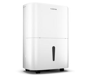 Klarstein DryFy 20L Dehumidifier - 400W, 20L/Day, 5L Tank, 46dB Quiet, Auto Dehumidification, Laundry Drying Mode, Timer, for Home, Bedroom, Bathroom, Office, Electric Dehumidifier, White