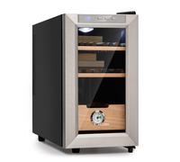 Klarstein El Presidente 150 Cigars Humidor and Wine Cooler 8 Bottles Silver