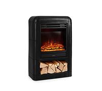 Klarstein Electric Fireplace, Electric Fire and Surround Mantel Suite, 1800W LED Flame Fire Place with Remote Control, Timer, and Auto Temperature Control, Indoor Log Effect Wood Burner, Fan Heater