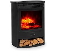 Klarstein Electric Fireplace, Log Burner Indoor, 1900W Free Standing with LED Flame Effect, Remote Control, Adjustable Thermostat Timer