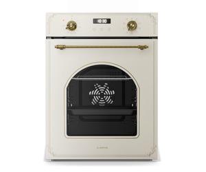 Klarstein Elizabeth Slim Built-in Oven - 49L Electric Oven with 9 Functions, Digital Timer, Steam-Cleaning, Removable Glass Door, Black Tempered Glass, Energy Class A