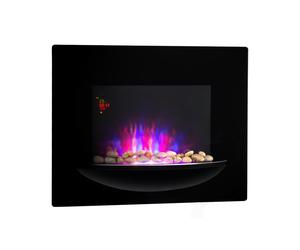 Klarstein Feuerschale 2000W 66cm Wall Mounted Electric Fire Black