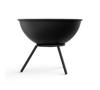 klarstein Fireball Low Fire Bowl Spark Guard Corrosion-Resistant Robust 43 Cm Black