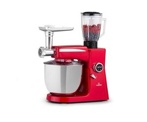 Klarstein Food Processor Blender Multifunctional, 2000W Food Blender with Meat Mincer, 3 in 1 Blenders, Mixers & Food Processors for Kitchen, 10L Professional Large Food Processors Combo & Stand Mixer