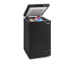 Klarstein Free Standing Chest Freezer Fridge, Compact Mini Freezer for Bedrooms, Home & Office, 78L Compact Chest Freezer, Energy Efficient Upright Small Freezer UK with Removable Hanging Basket