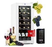 KLARSTEIN Free-Standing Drinks Fridge, 50L Single Zone, Indoor/Outdoor Bar Fridge and Wine Cooler, 18 Bottle Capacity, Glass Door