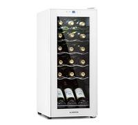 KLARSTEIN Free-Standing Wine Cooler Drinks Fridge, 50L Single Zone Wine Fridges, Wine Prosecco & Beer Bottles, Wine Fridge with Glass Door, Indoor/Outdoor Bar Fridge and Wine Cooler, 18 Bottles