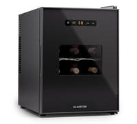 KLARSTEIN free-standing wine fridge 1 zone, drinks fridge small, small wine cabinet, cooler with glass door, indoor/outdoor bottle 12 bottles