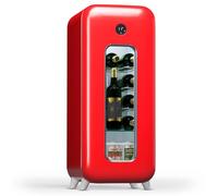 KLARSTEIN free-standing wine fridge 1 zone, drinks fridge small, small wine cabinet, cooler with glass door, indoor/outdoor bottle 15 bottles