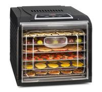 Klarstein Fruit Jerky Plus Food Dehydrator - Temperature Settings, Timer Settings, Removable Trays, Gentle Preservation, Easy to Clean, Dehydrator Food Dryer, 420-500W, 6 Shelves, 148 L