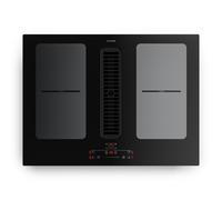 Klarstein Full House 70cm 4 Ring Induction Hob with Extractor Black